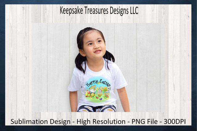 Happy Easter, Spring Gnome Train, Watercolor Background, Spring Gnomes, Sublimation PNG Design, Easter Baby Blanket PNG, Digital Download Sublimation Keepsake Treasures Designs LLC. 