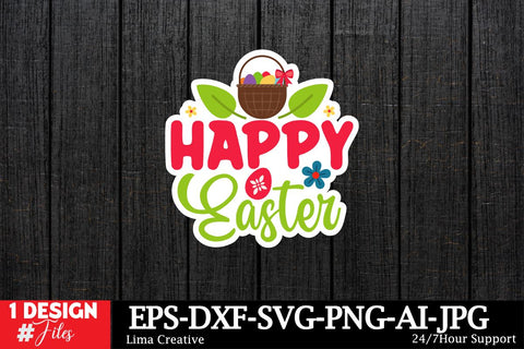 Happy Easter Sticker ,Easter SVG ,Easter Bunny Sticker PNG,Easter Sublimation,Rabbit Silhoutee,EAster SVG Cut File,Easter Sticker Bundle SVG Insomnia Std 