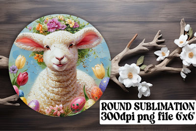 Happy Easter Sublimation Assortment - Circle, Keychain, Coaster Sublimation afrosvg 