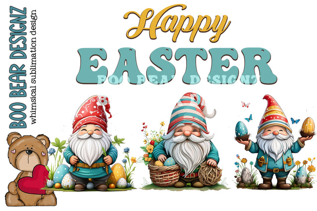 Happy Easter Sublimation Clipart Sublimation Boo Bear Designz 