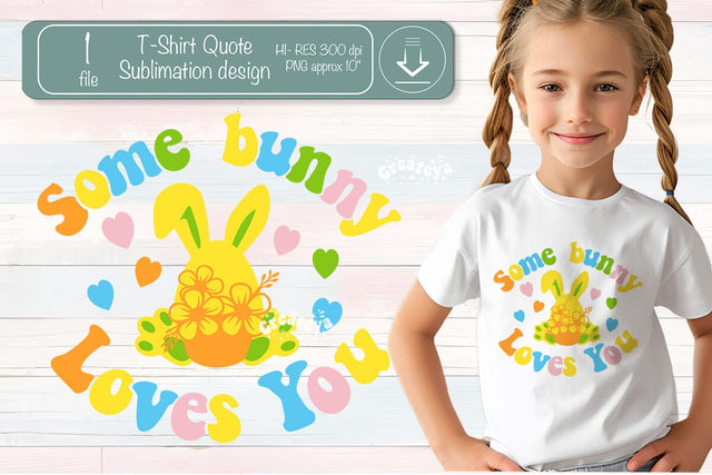 Happy Easter Sublimation Quote Groovy Easter t-shirt design Sublimation Createya Design 