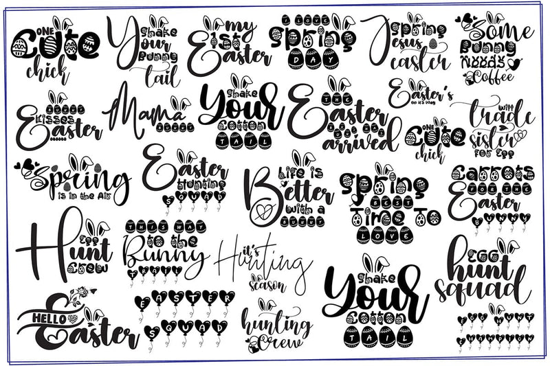 Happy Easter SVG Bundle, Easter SVG, Digital Files, Easter quotes SVG orpitasn 