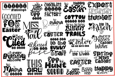 Happy Easter SVG Bundle, Easter SVG, Digital Files, Easter quotes SVG orpitasn 