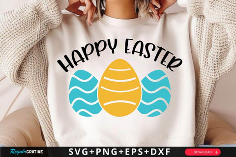 Happy Easter SVG Design SVG Regulrcrative 