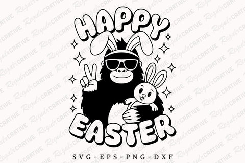 Happy Easter SVG Design SVG Regulrcrative 