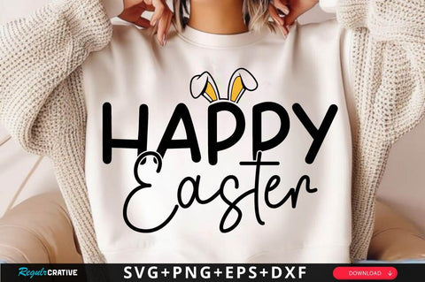 Happy easter SVG Design SVG Regulrcrative 