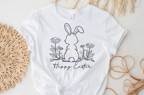 Happy Easter Svg, Easter Bunny Svg Sublimation T-shirt Design SVG FiveStarCrafting 
