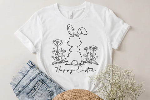 Happy Easter Svg, Easter Bunny Svg Sublimation T-shirt Design SVG FiveStarCrafting 