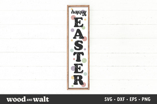 Happy Easter SVG | Easter Porch Sign SVG SVG Wood And Walt 