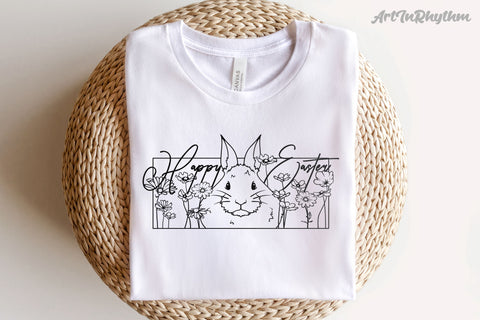 Happy Easter Svg, Easter Svg, Easter Bunny Svg, Spring Svg, Flowers Svg SVG Artinrhythm shop 