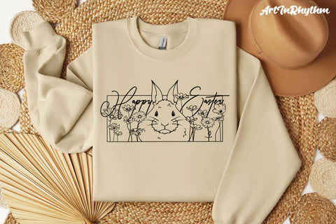 Happy Easter Svg, Easter Svg, Easter Bunny Svg, Spring Svg, Flowers Svg SVG Artinrhythm shop 