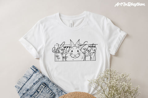 Happy Easter Svg, Easter Svg, Easter Bunny Svg, Spring Svg, Flowers Svg SVG Artinrhythm shop 