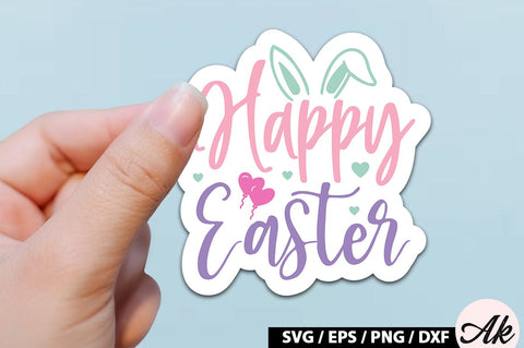 Happy easter SVG Stickers SVG akazaddesign 