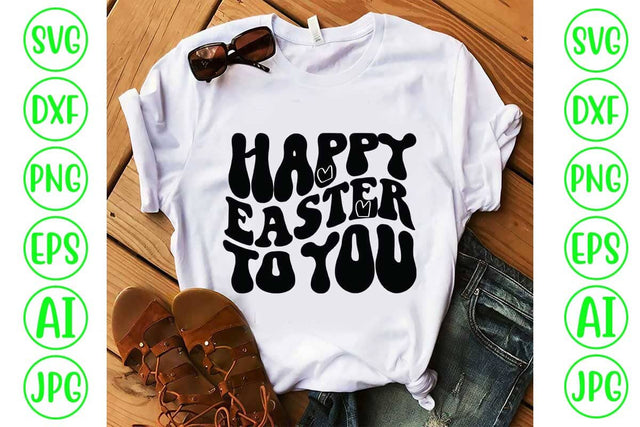 Happy Easter To You Retro SVG Design SVG Syaman 