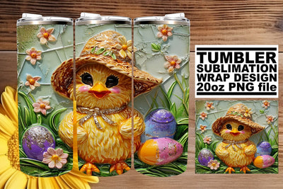 Happy Easter Tumbler Sublimation Sublimation afrosvg 