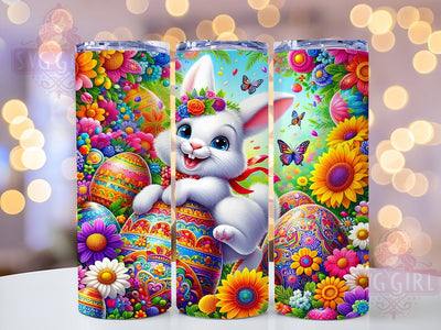 Happy Easter Tumbler Wrap, Bunny Eggs Design, 20oz Sublimation Wrap, Spring Drinkware, Digital Download Tumbler, Cute Easter Art, Easter Gift Idea, Bunny Themed Drinkware Sublimation SvggirlplusArt 