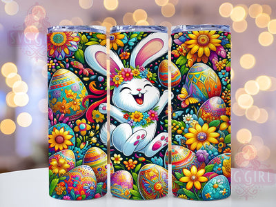 Happy Easter Tumbler Wrap, Bunny Eggs Design, 20oz Sublimation Wrap, Spring Drinkware, Digital Download Tumbler, Cute Easter Art, Easter Gift Idea, Bunny Themed Drinkware Sublimation SvggirlplusArt 