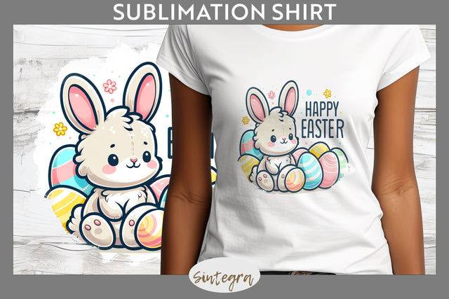 Happy Easter v2 T-shirt Sublimation Sublimation Sintegra 