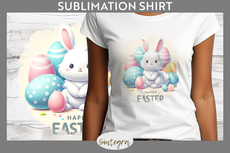 Happy Easter v3 T-shirt Sublimation Sublimation Sintegra 
