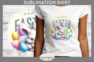 Happy Easter v4 T-shirt Sublimation Sublimation Sintegra 