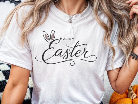 Happy Easter With Bunny Ears Embroidery Embroidery/Applique DESIGNS designartist 