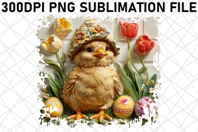 Happy Easter Wonderland 3D Graphics Sublimation afrosvg 