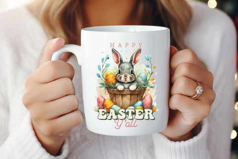 Happy Easter Y'all PNG Sublimation Sublimation CraftLabSVG 