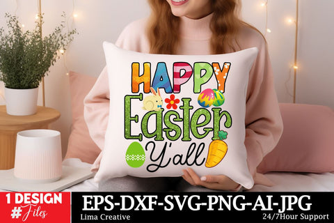 Happy Easter Y'all Sublimation PNG,EAster Sublimation Quotes, Happy Easter ,Easter SVG ,Easter SVG Cut File Sublimation Insomnia Std 