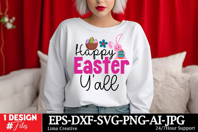 Happy Easter Yall SVG Cut FIle SVG Insomnia Std 
