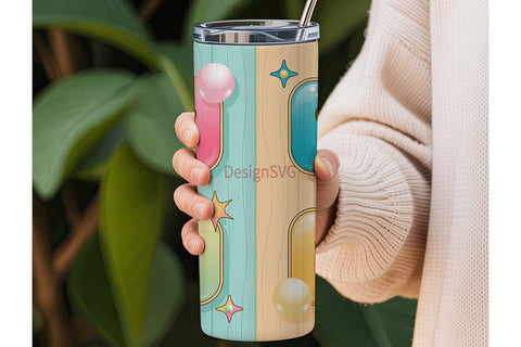 Happy Emojis 20oz Tumbler Wrap Sublimation DesignSVG 