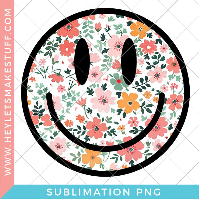 Happy Face 2 - Sublimation Sublimation Hey Let's Make Stuff 