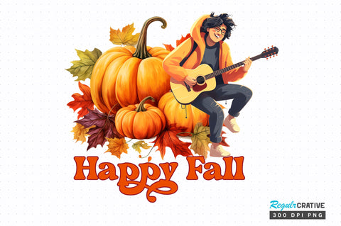 Happy fall png design Sublimation Regulrcrative 
