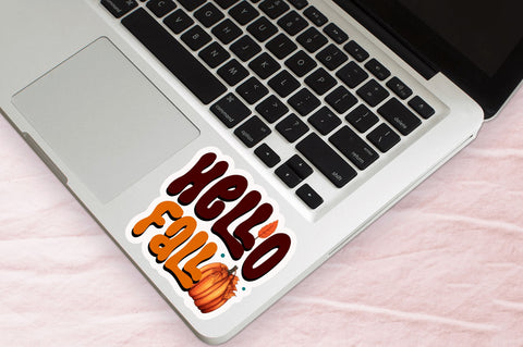 Happy fall Stickers Design Sublimation Regulrcrative 