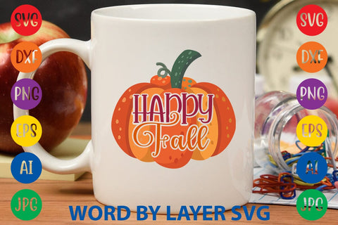 Happy Fall SVG DESIGN SVG Rafiqul20606 