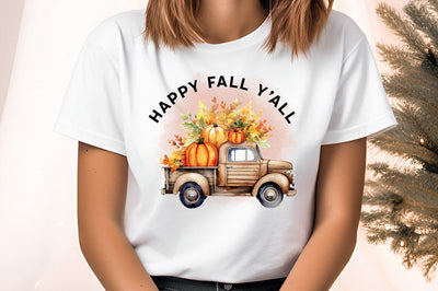 Happy Fall yall PNG Design Sublimation Designangry 