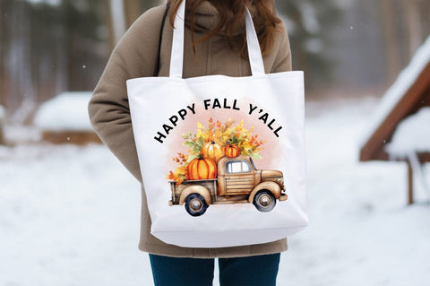 Happy Fall yall PNG Design Sublimation Designangry 