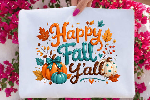 Happy Fall Y'all PNG Sublimation SVGArt 