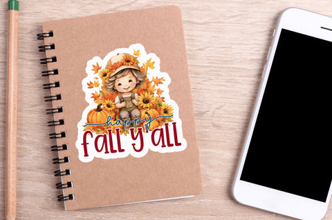 Happy fall yall Sticker Design Sublimation Regulrcrative 