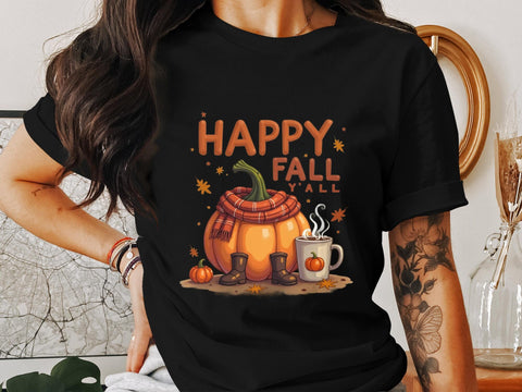 Happy Fall Yall Sublimation PNG Sublimation Luvleigh Digitals 