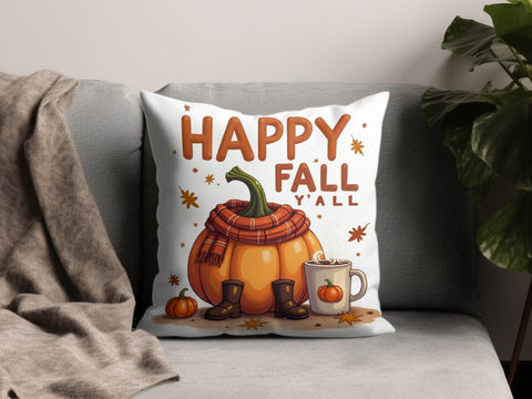 Happy Fall Yall Sublimation PNG Sublimation Luvleigh Digitals 