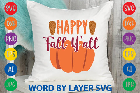 Happy Fall Y’all SVG DESIGN SVG Rafiqul20606 