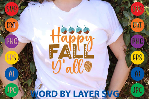 Happy Fall Y'all SVG DESIGN SVG Rafiqul20606 