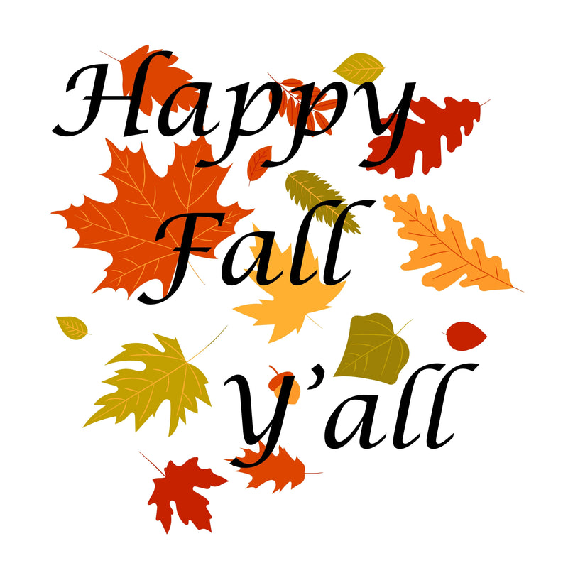 Happy Fall Y'all SVG Digital Download large Leaf, Cricut Silhouette Svg ...