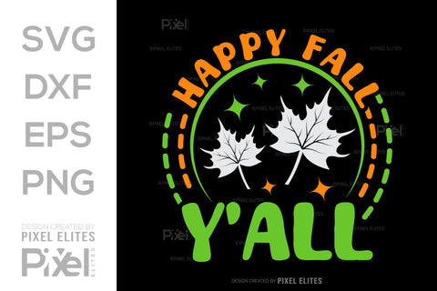 Happy Fall Y'all SVG Thanksgiving Bundle Happy Autumn Hello Fall Thanksgiving Quote PET 00943 SVG ETC Craft 