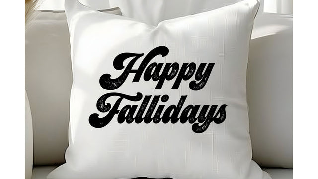Happy Fallidays SVG, Fall Shirt SVG, Autumn Quote Cut File SVG So Fontsy VIP Design Shop 