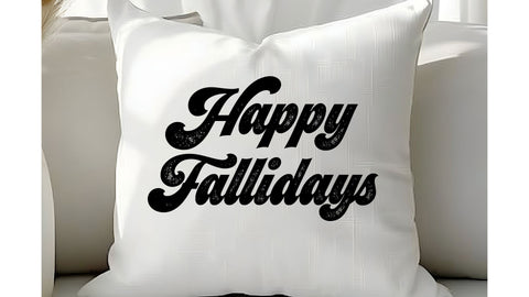 Happy Fallidays SVG, Fall Shirt SVG, Autumn Quote Cut File SVG So Fontsy VIP Design Shop 