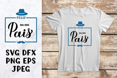 Happy Fathers Day in Portuguese SVG. Fathers Day design SVG LaBelezoka 