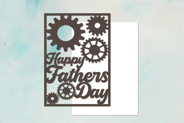 Happy Fathers Day Papercut SVG zafrans studio 