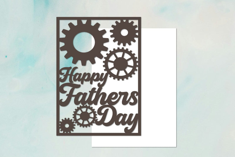 Happy Fathers Day Papercut SVG zafrans studio 