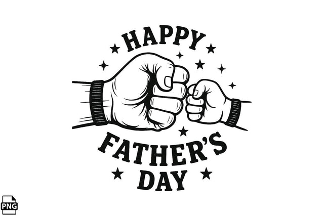 Happy Father's Day PNG Printable File Sublimation Creativedesigntee 